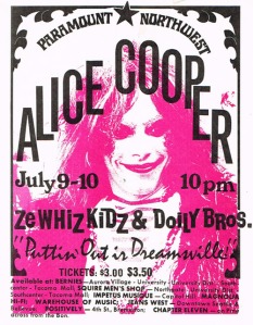 Alice Cooper Paramount 10_july_1971 poster